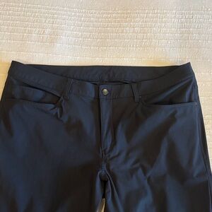 lululemon athletica Men's Black Chino-Style Stretch Pants 40x30